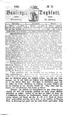 Bamberger Tagblatt Dienstag 20. Februar 1866