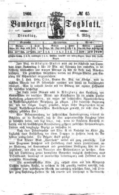 Bamberger Tagblatt Dienstag 6. März 1866