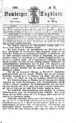 Bamberger Tagblatt Freitag 16. März 1866