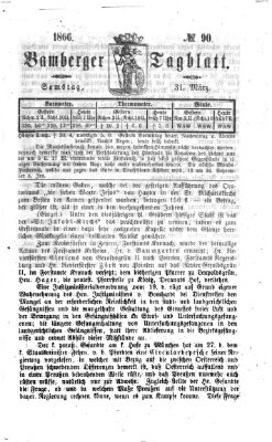 Bamberger Tagblatt Samstag 31. März 1866