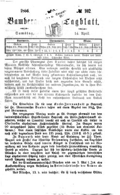 Bamberger Tagblatt Samstag 14. April 1866