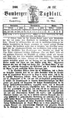 Bamberger Tagblatt Samstag 19. Mai 1866