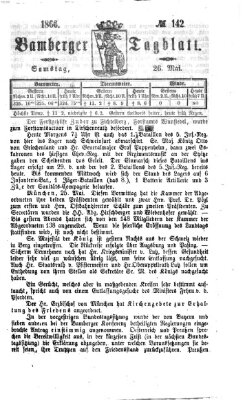 Bamberger Tagblatt Samstag 26. Mai 1866