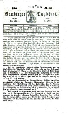 Bamberger Tagblatt Montag 4. Juni 1866