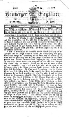 Bamberger Tagblatt Dienstag 26. Juni 1866