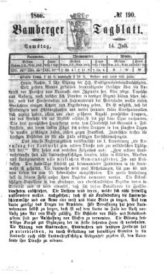 Bamberger Tagblatt Samstag 14. Juli 1866