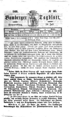 Bamberger Tagblatt Donnerstag 19. Juli 1866