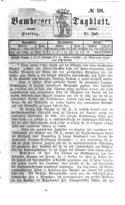 Bamberger Tagblatt Freitag 20. Juli 1866