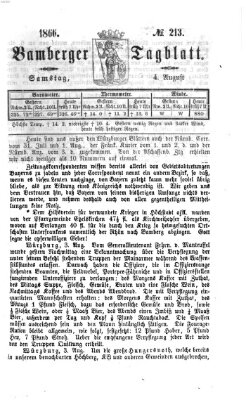 Bamberger Tagblatt Samstag 4. August 1866