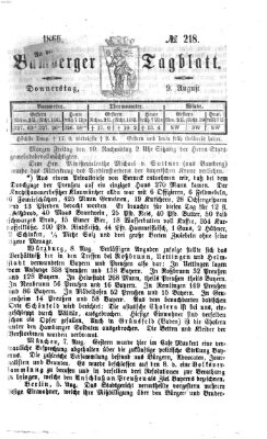 Bamberger Tagblatt Donnerstag 9. August 1866