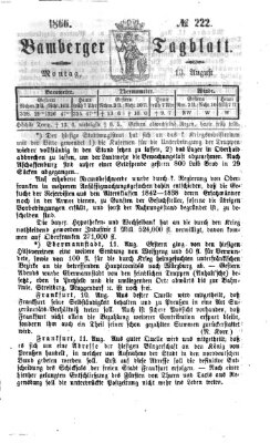 Bamberger Tagblatt Montag 13. August 1866