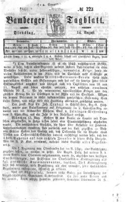 Bamberger Tagblatt Dienstag 14. August 1866