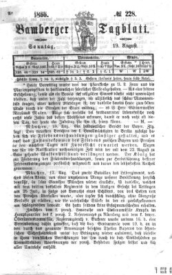Bamberger Tagblatt Sonntag 19. August 1866
