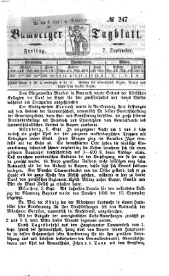 Bamberger Tagblatt Freitag 7. September 1866