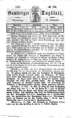 Bamberger Tagblatt Sonntag 16. September 1866