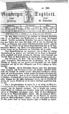 Bamberger Tagblatt Freitag 28. September 1866