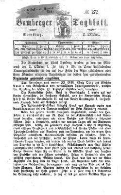 Bamberger Tagblatt Dienstag 2. Oktober 1866