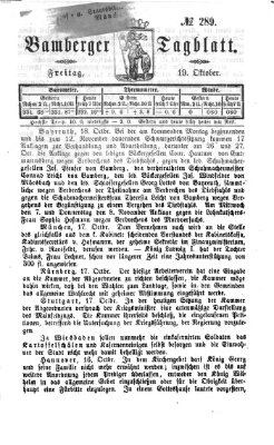 Bamberger Tagblatt Freitag 19. Oktober 1866