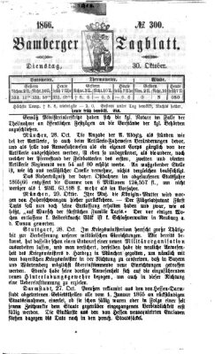 Bamberger Tagblatt Dienstag 30. Oktober 1866