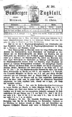 Bamberger Tagblatt Mittwoch 31. Oktober 1866