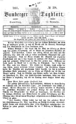 Bamberger Tagblatt Samstag 17. November 1866