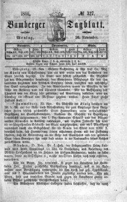 Bamberger Tagblatt Montag 26. November 1866