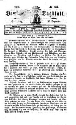 Bamberger Tagblatt Sonntag 30. Dezember 1866