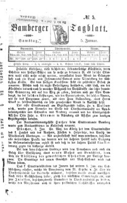 Bamberger Tagblatt Samstag 5. Januar 1867