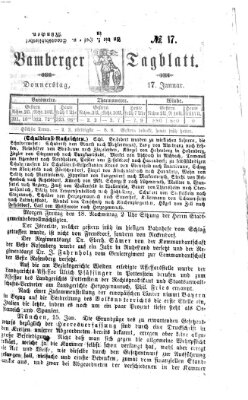 Bamberger Tagblatt Donnerstag 17. Januar 1867