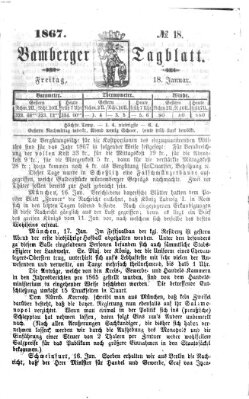 Bamberger Tagblatt Freitag 18. Januar 1867