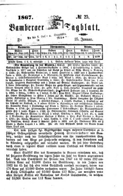 Bamberger Tagblatt Freitag 25. Januar 1867