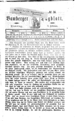 Bamberger Tagblatt Dienstag 5. Februar 1867