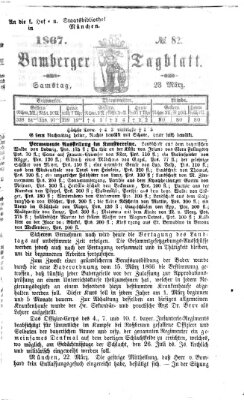 Bamberger Tagblatt Samstag 23. März 1867