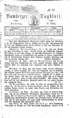 Bamberger Tagblatt Dienstag 26. März 1867