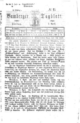 Bamberger Tagblatt Freitag 5. April 1867