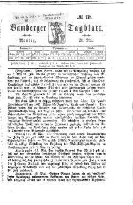 Bamberger Tagblatt Montag 20. Mai 1867