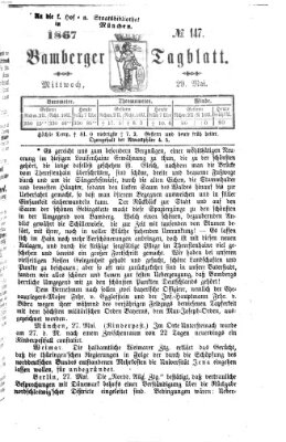 Bamberger Tagblatt Mittwoch 29. Mai 1867