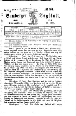 Bamberger Tagblatt Donnerstag 13. Juni 1867