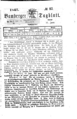 Bamberger Tagblatt Sonntag 16. Juni 1867