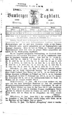 Bamberger Tagblatt Montag 17. Juni 1867