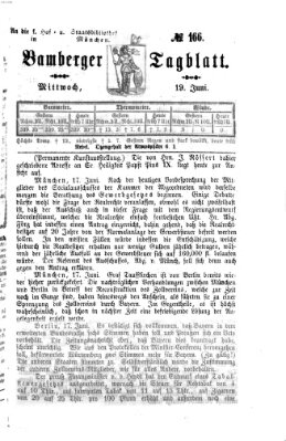 Bamberger Tagblatt Mittwoch 19. Juni 1867