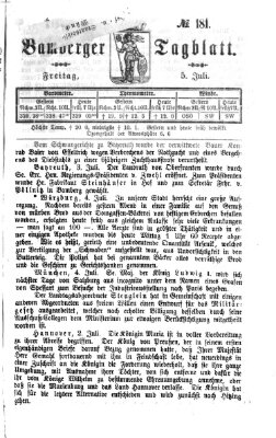 Bamberger Tagblatt Freitag 5. Juli 1867