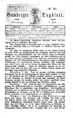 Bamberger Tagblatt Dienstag 9. Juli 1867