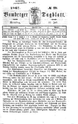 Bamberger Tagblatt Montag 22. Juli 1867