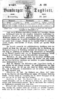 Bamberger Tagblatt Dienstag 23. Juli 1867