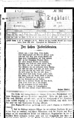 Bamberger Tagblatt Sonntag 28. Juli 1867