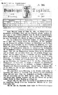 Bamberger Tagblatt Dienstag 30. Juli 1867