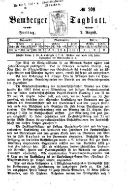 Bamberger Tagblatt Freitag 2. August 1867