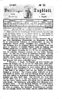 Bamberger Tagblatt Sonntag 4. August 1867