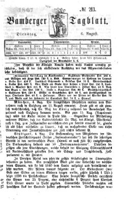 Bamberger Tagblatt Dienstag 6. August 1867